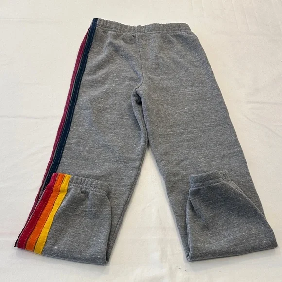Aviator Nations kids Gray Joggers with Stripes. Practically new!! - Picture 5 of 5